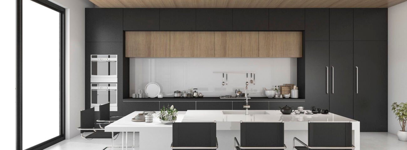 3d-rendering-black-kitchen-with-wood-ceiling-2023-11-27-05-05-54-utc